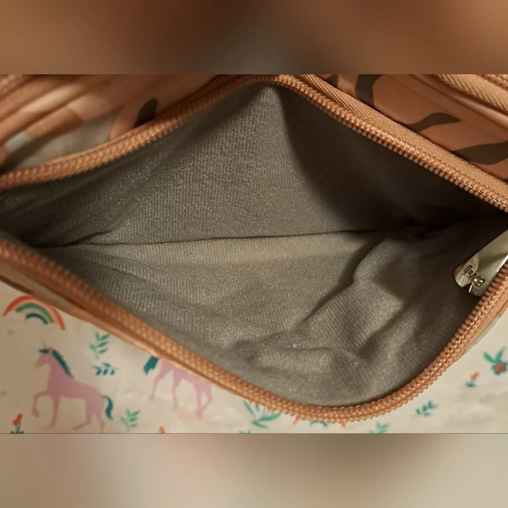 NWOT Lug Roundabout Pink & Grey Camo Nylon Neutral Casual Everyday Purse Bag